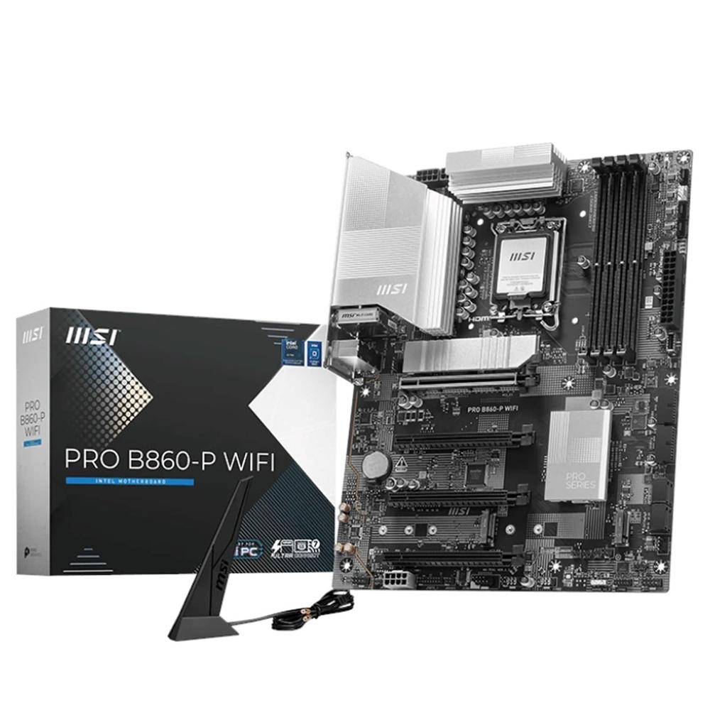 Placa Base MSI Pro B860-P Wifi ATX - Rendimiento y Flexibilidad con DDR5 y LGA 1851
