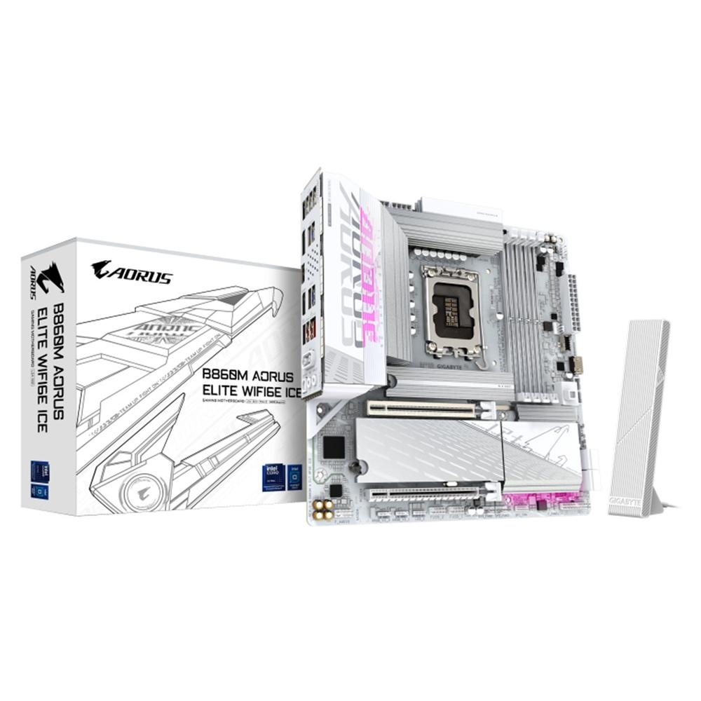 Placa Base Gigabyte B860M AORUS Elite WiFi 6E mATX - DDR5, LGA 1851, 256 GB Max.