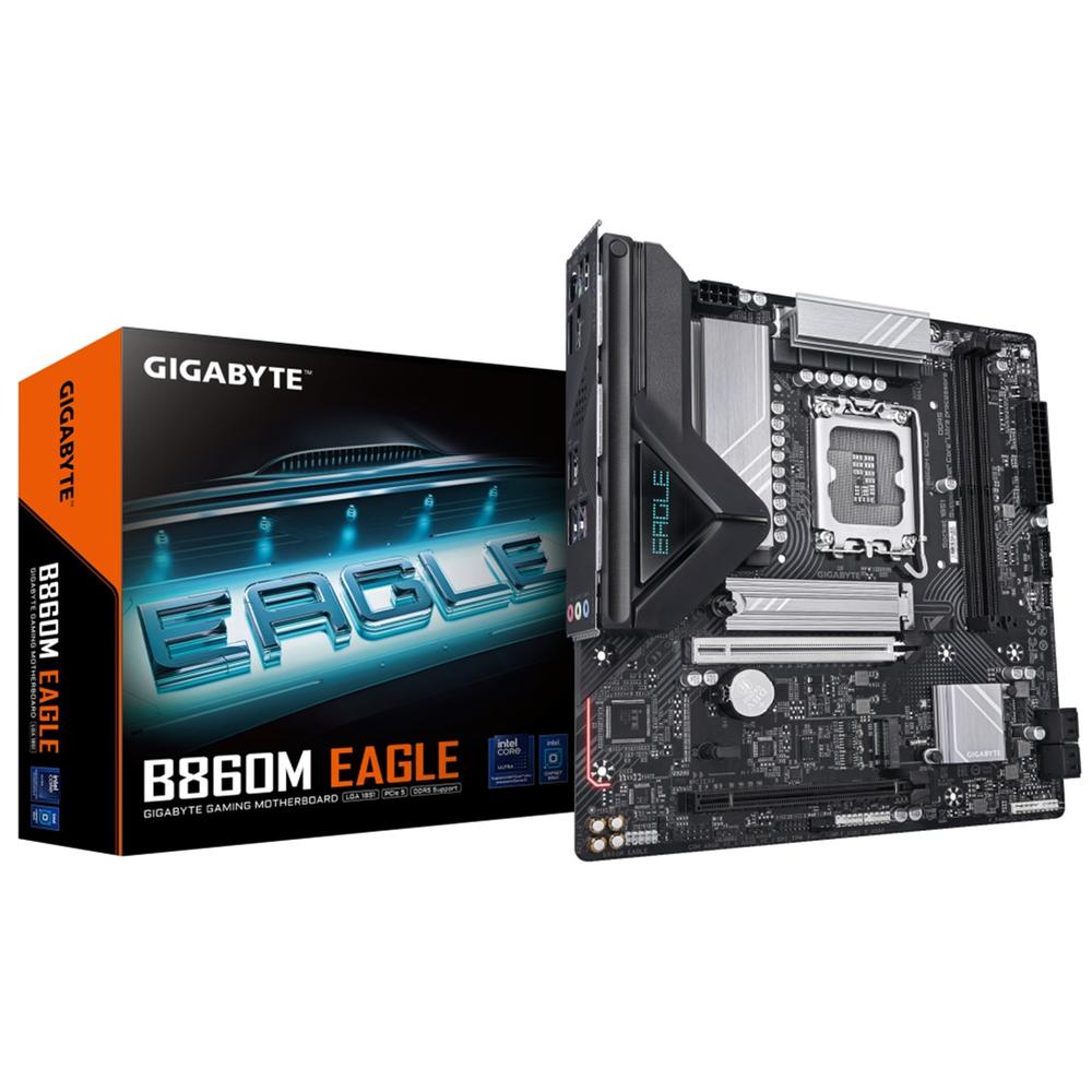 Placa Base Gigabyte B860M Eagle MATX - DDR5, LGA 1851, 128 GB, SSD/HDD, PCIe 5.0