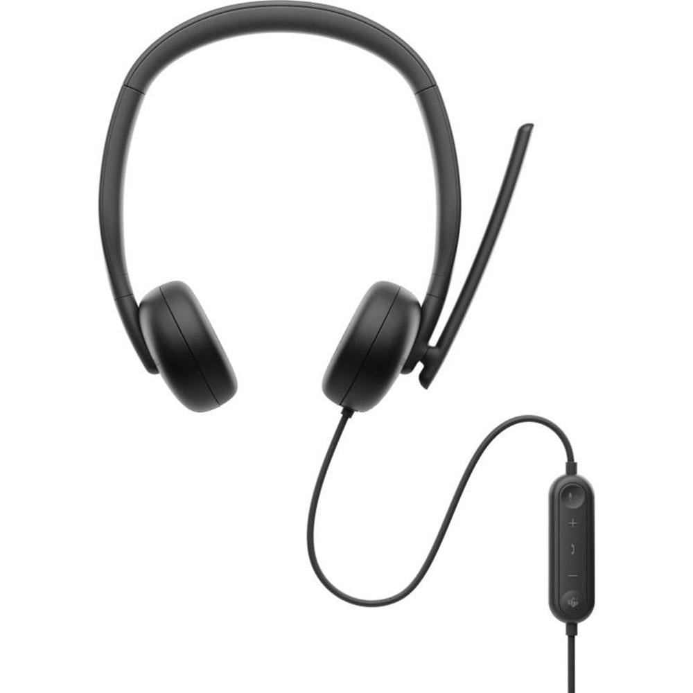 Auriculares Dell WH3024 USB-C con Cancelación de Ruido y Micrófono Rotativo