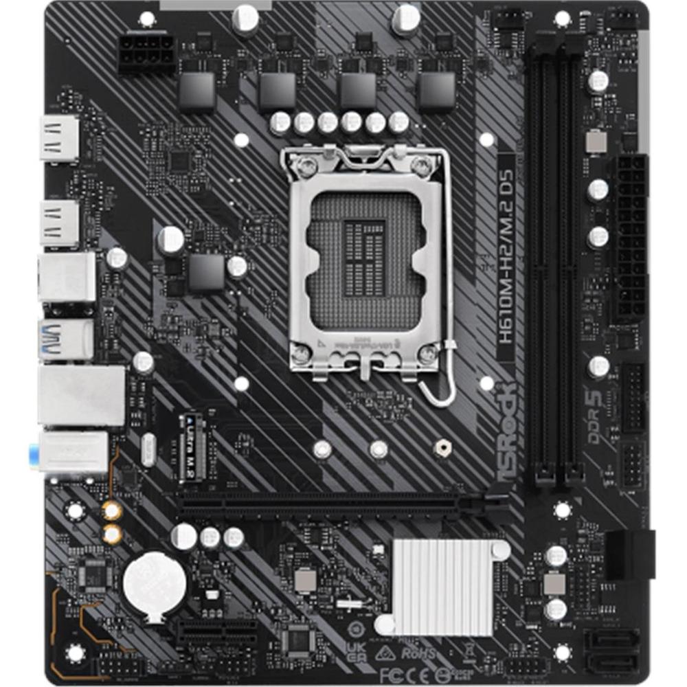 Placa Base ASRock H610M-H2/M.2 D5 MATX DDR5 con Soporte para Intel LGA 1700