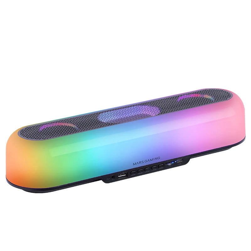 Barra de Sonido Bluetooth Mars Gaming MSB-ORB 20W con Iluminación RGB 360º