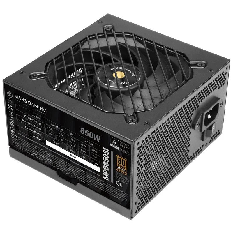 Fuente de Alimentación Mars Gaming 850W MPB850SI Extreme Silence 80 Plus Bronze