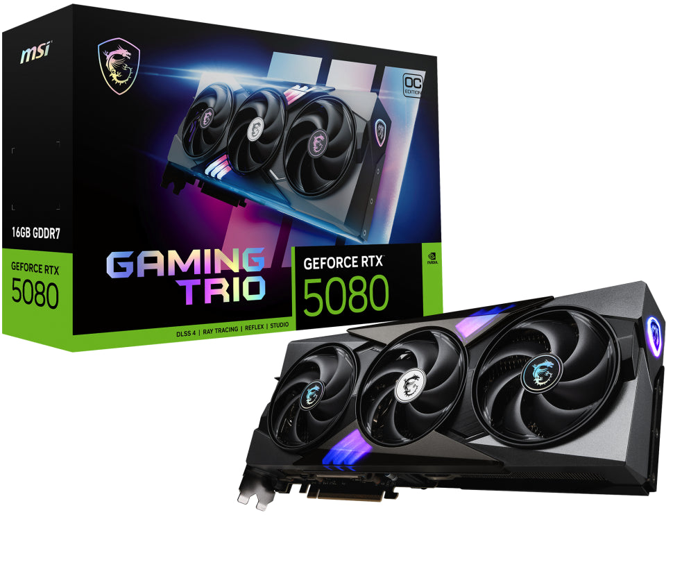 Tarjeta Gráfica MSI GeForce RTX 5080 16GB Gaming Trio OC