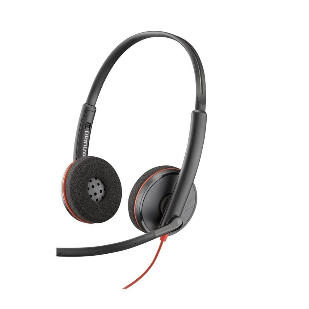 Auriculares Poly Blackwire 3220 Estéreo USB-C con Adaptador