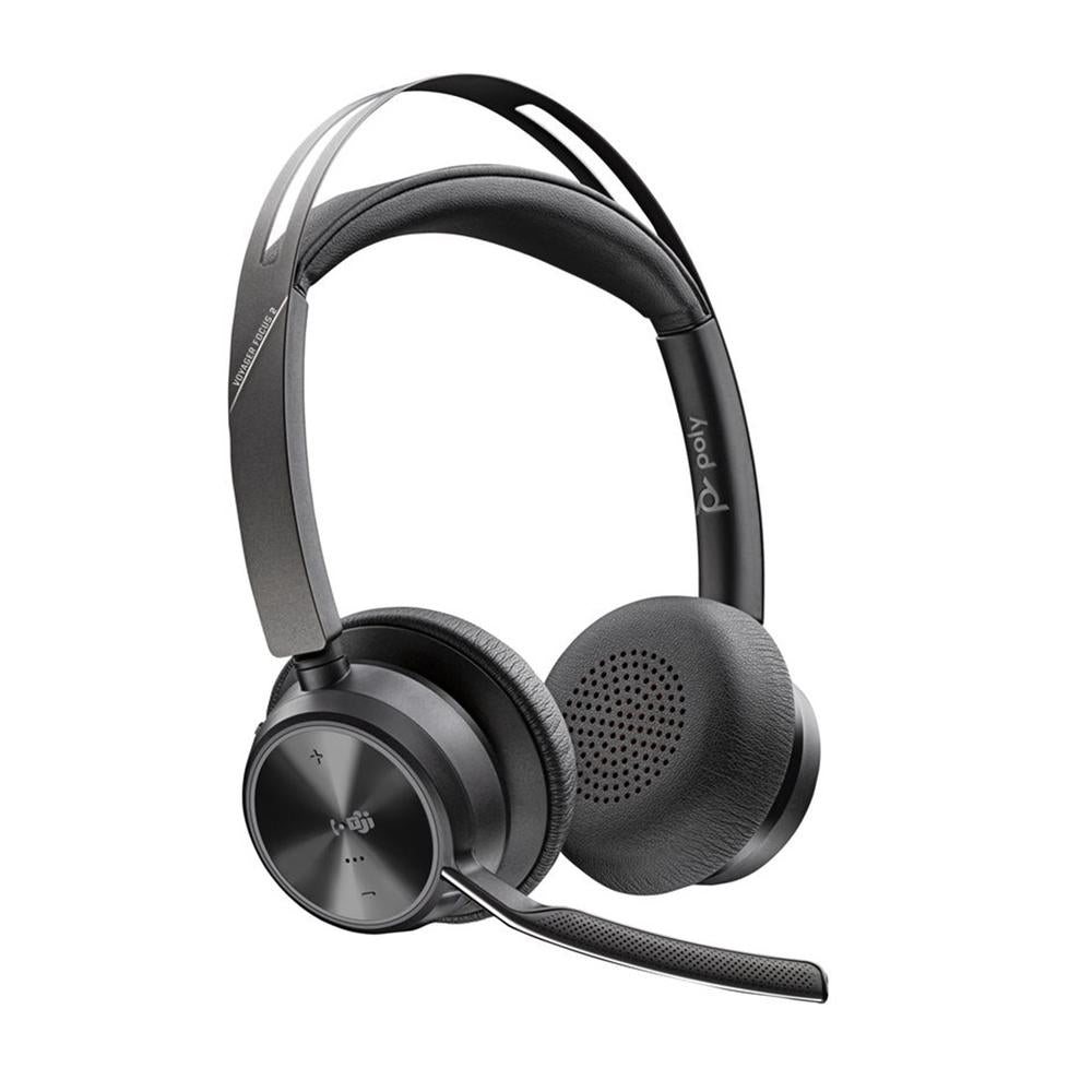 Auriculares Poly Voyager Focus 2 USB-C - Inalámbricos con Cancelación de Ruido y Base de Carga