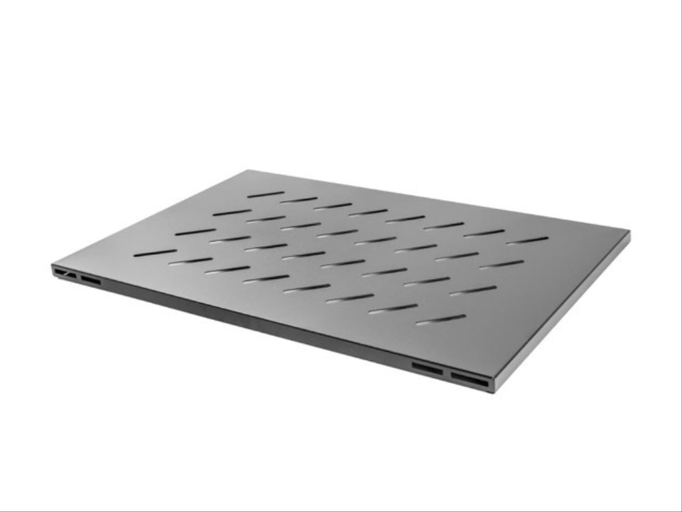 Estante Fijo Lanberg 1U 19" Negro para Rack Abierto - Capacidad 120 kg