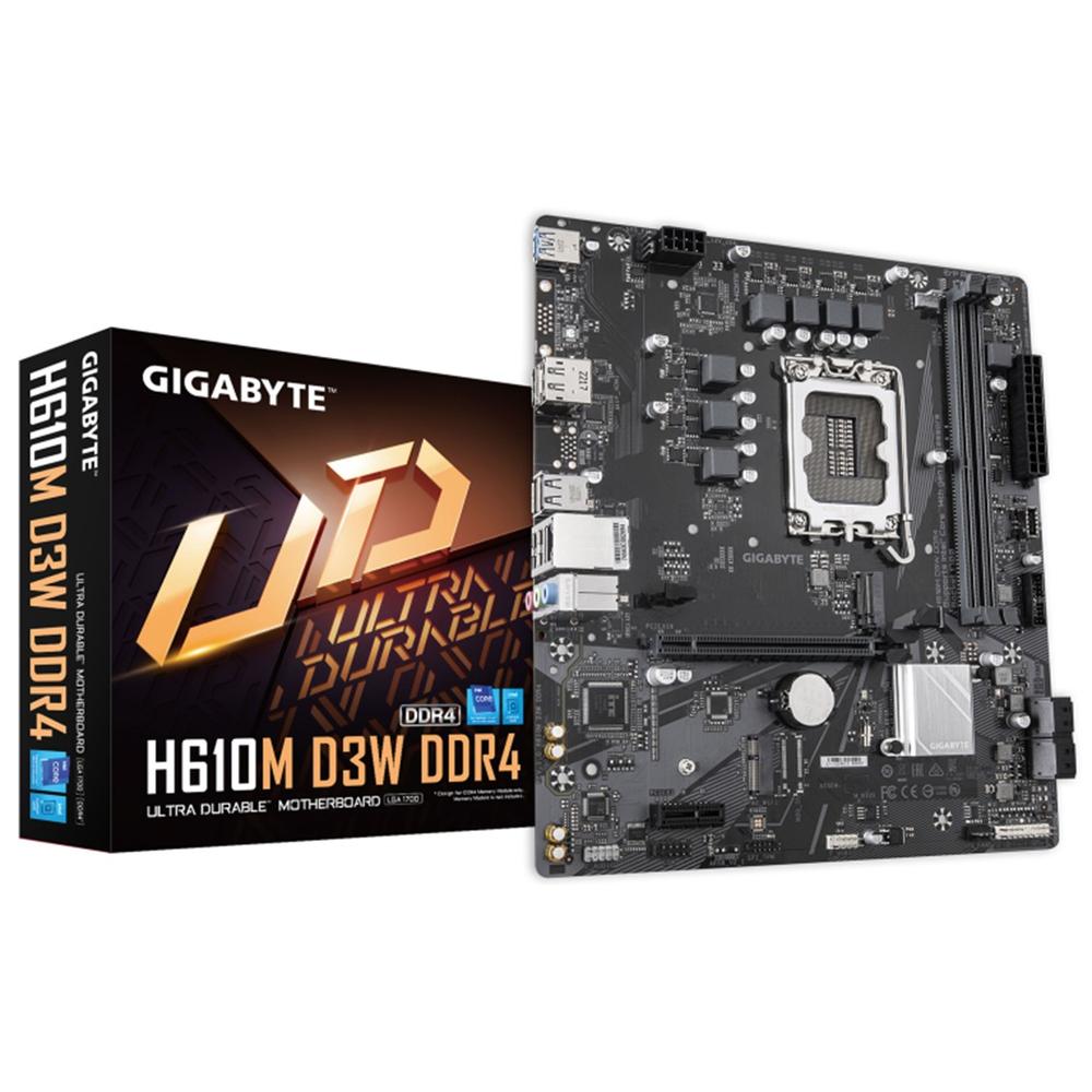 Placa Base Gigabyte H610M D3W DDR4 MATX 2x DDR4, Socket LGA 1700
