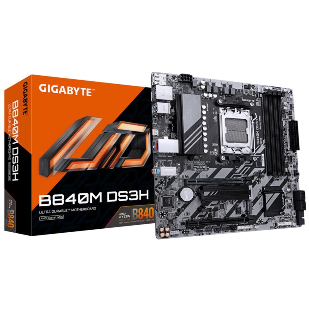 Placa Base Gigabyte B840M DS3H MATX DDR5 con Soporte para AMD Ryzen 7000 Series