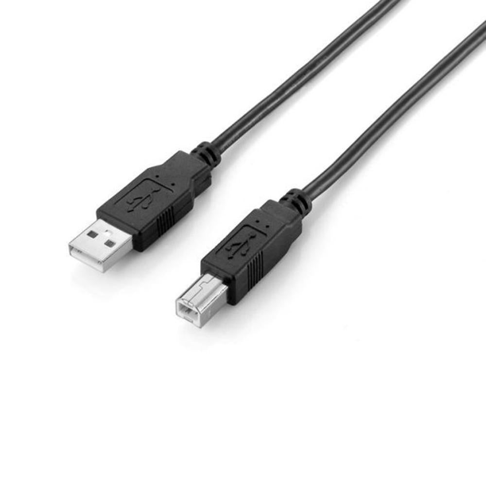 Cable USB 2.0 A a B Macho 2m Negro - Alta Velocidad