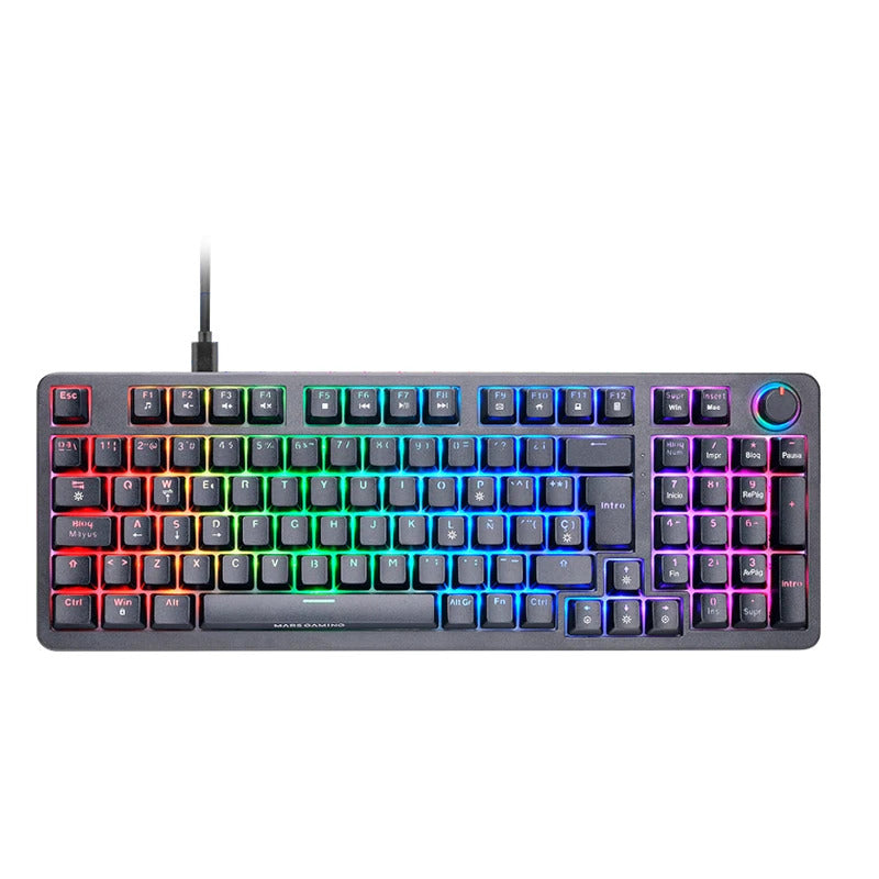 Teclado Mecánico RGB Mars Gaming MKProbes con Switches Azules/Amarillos