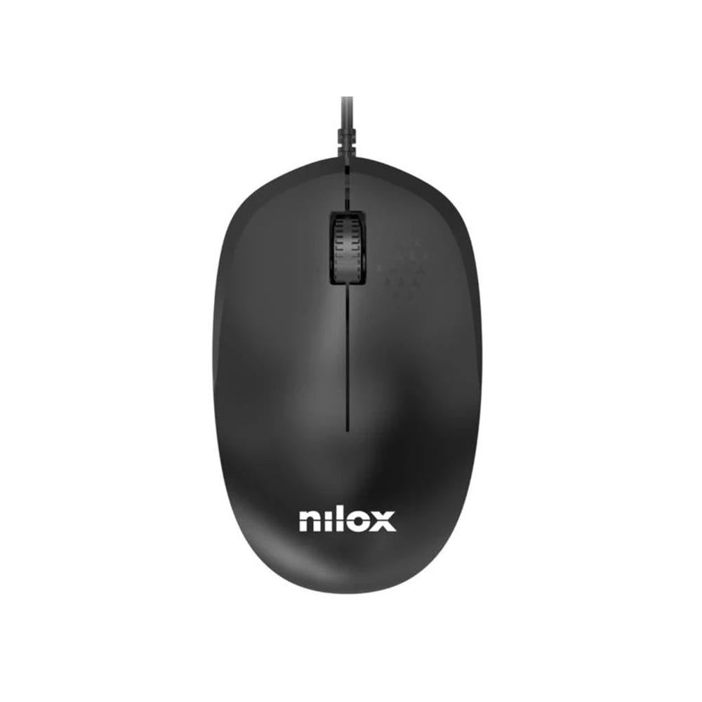 Raton Nilox MousB1012 Negro - Precisión y Comodidad USB 2.0