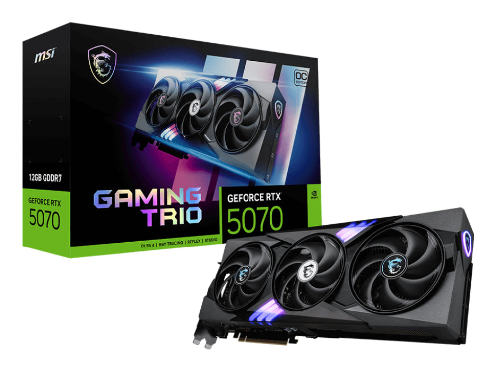 Tarjeta Gráfica MSI RTX 5070 12G Gaming Trio OC - Rendimiento Ultra y Diseño Avanzado