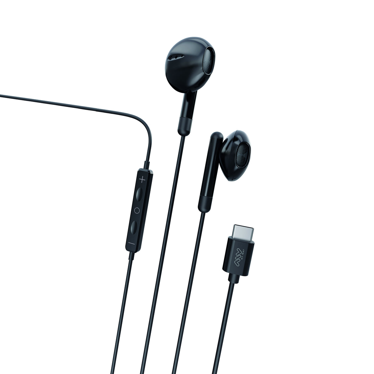Auriculares MyWay MWHPH0033 Negro con Conexión USB Tipo C