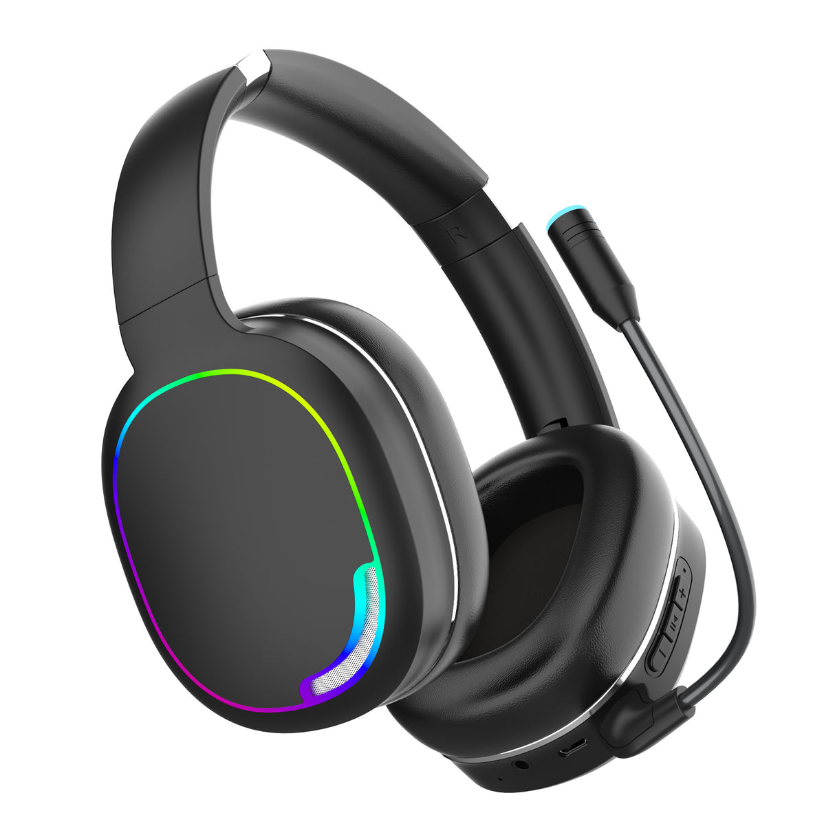 Auriculares Gaming Inalámbricos MyWay BH82 con Cancelación de Ruido, Color Negro