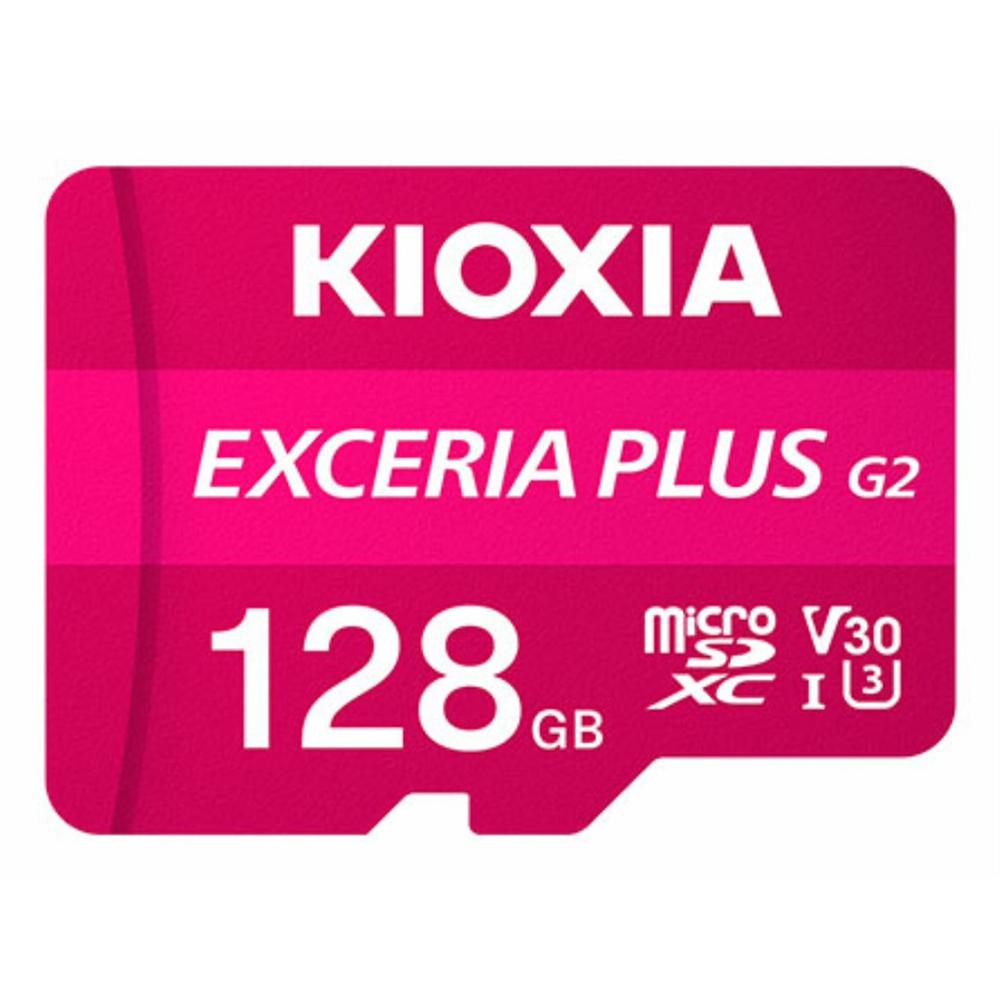 Tarjeta Micro SD Kioxia Exceria Plus G2 de 128GB con Adaptador - Alta Velocidad y Resistente