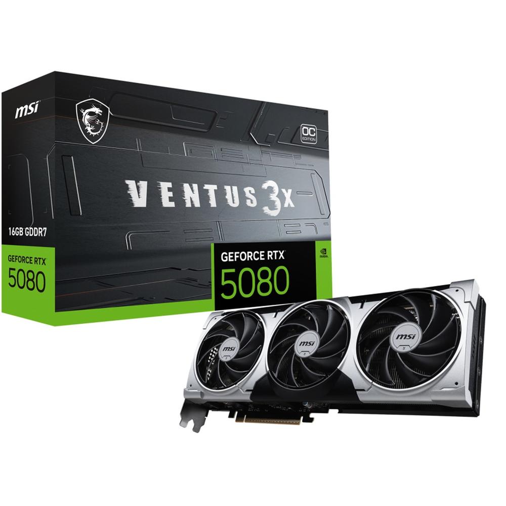 Tarjeta Gráfica MSI RTX 5080 Ventus 3X 16GB OC Plus