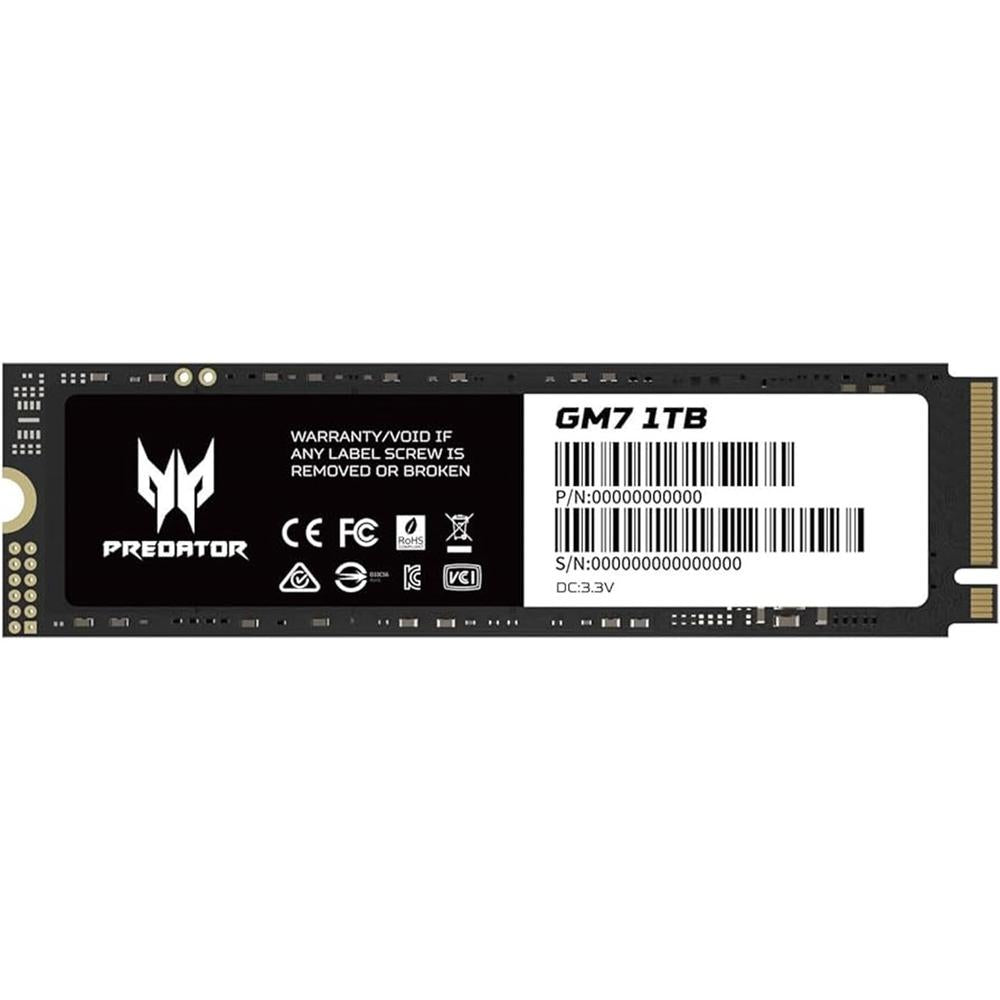 Disco Duro Interno SSD Acer Predator GM7 1TB M.2 PCIe NVMe 1.4
