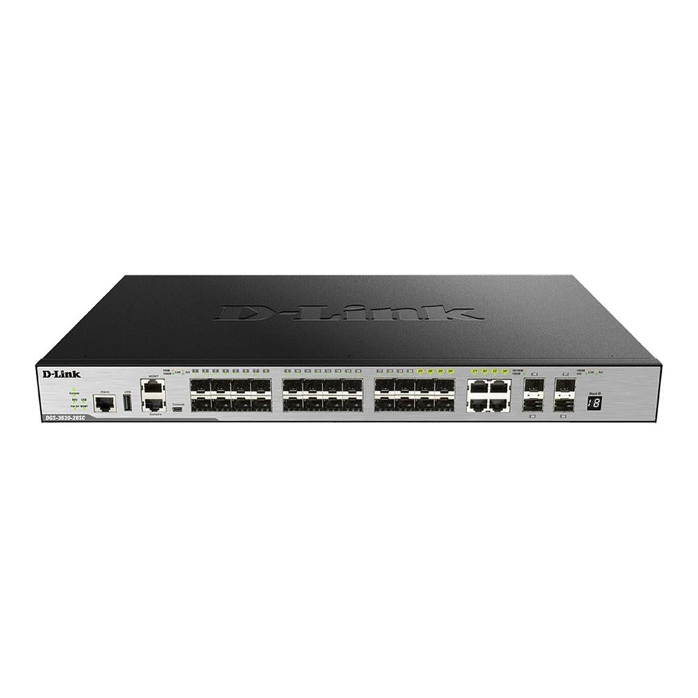 Conmutador L3 Gestionado D-Link DGS-3630 de 28 Puertos Apilable