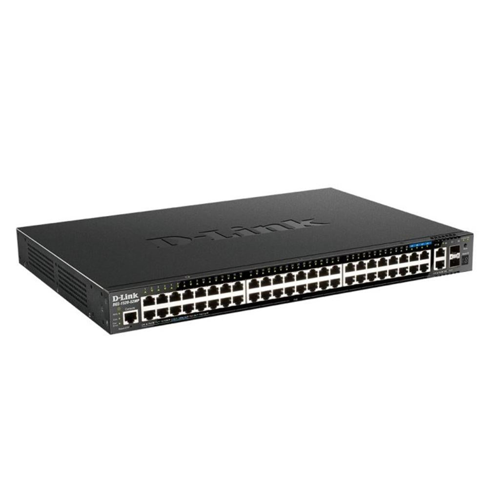 Switch D-Link DGS-1520-52MP - 54 Puertos Gestionado L3 con PoE y Soporte 10G