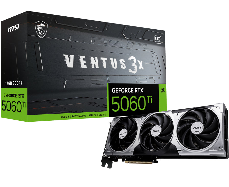 Tarjeta Gráfica NVIDIA GeForce RTX 5060 Ti 16GB Ventus 3X OC