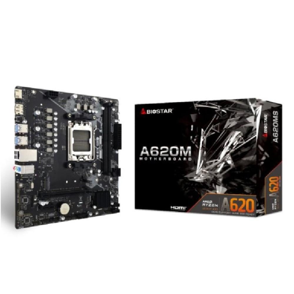 Placa Base Biostar A620MS AM5 Micro ATX para Procesadores Ryzen 7000/8000/9000