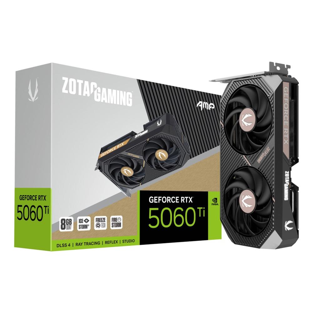 Zotac RTX 5060 Ti AMP 8GB GDDR7 - Potencia y rendimiento excepcionales