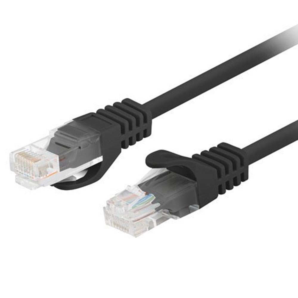 Cable de Red Cat. 6 U/UTP 7.5m Negro Fluke Passed