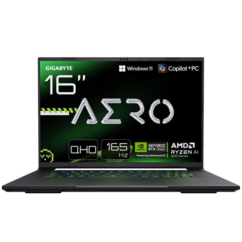 GIGABYTE AERO X16 1VH93PTC94AH - Portátil 16" Ryzen 7, 16GB RAM, 1TB SSD, NVIDIA RTX 5060