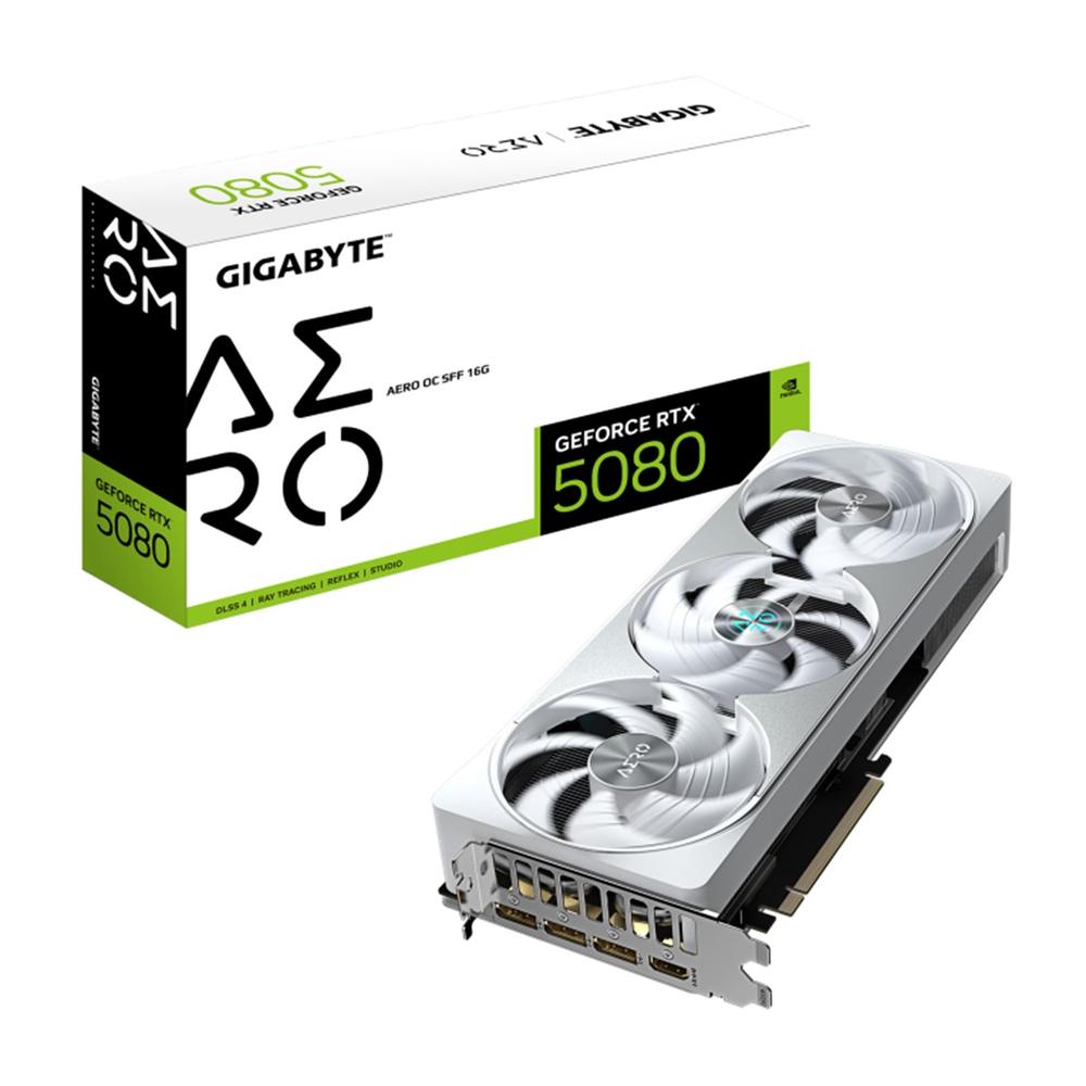 Tarjeta Gráfica GIGABYTE RTX 5080 AERO OC SFF 16GB GDDR7