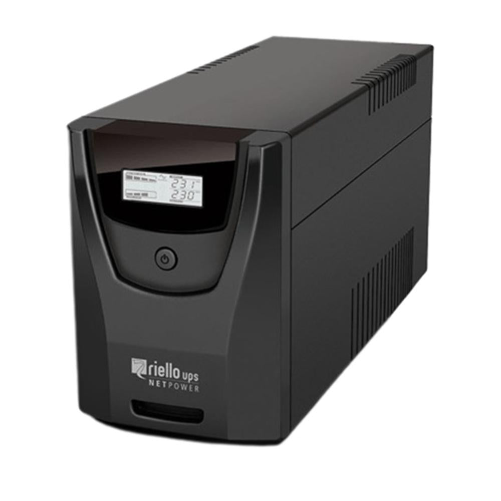 SAI Riello NetPower 1500 USB con 6 Salidas Schuko y Pantalla LCD