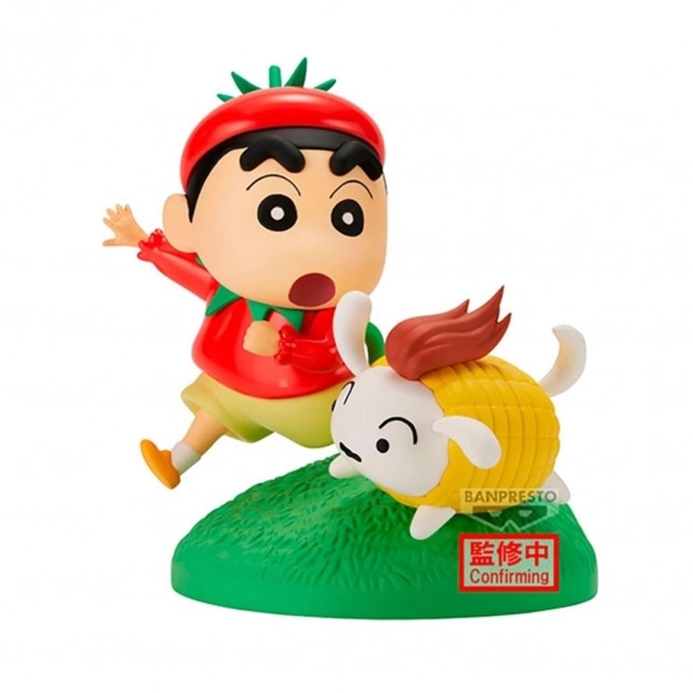 Figura Vignette de Crayon Shinchan en Traje de Vegetal - 10 cm