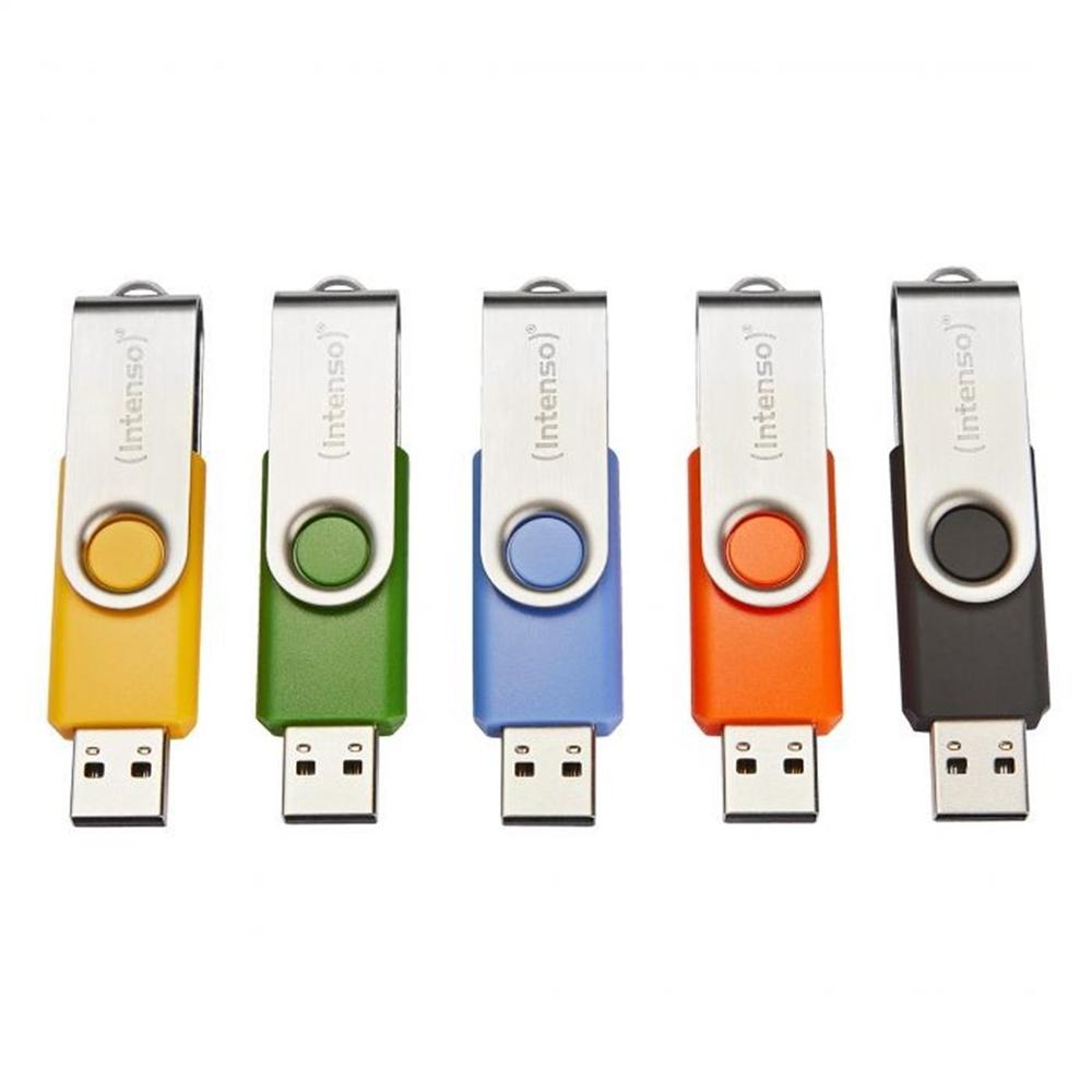 Memoria USB Intenso Basic Line 4GB - Pack de 10 Unidades Coloridas