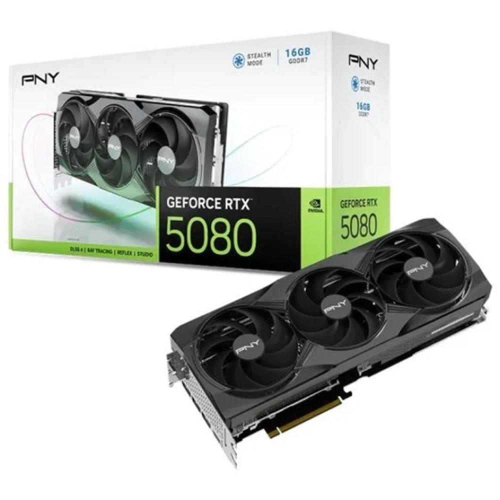 Tarjeta Gráfica PNY GeForce RTX 5080 Triple Fan 16GB GDDR7