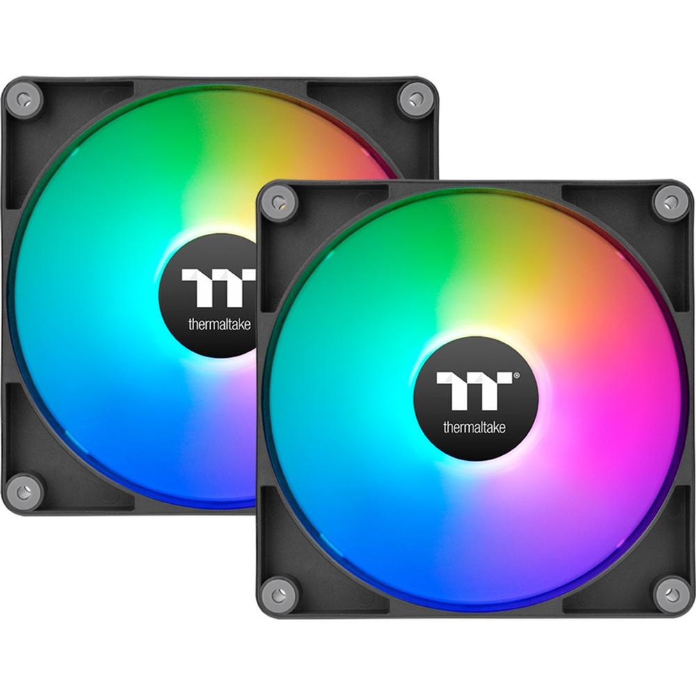 Ventilador Inverso Thermaltake CT120 ARGB 2x 120mm Negro - Iluminación Personalizable