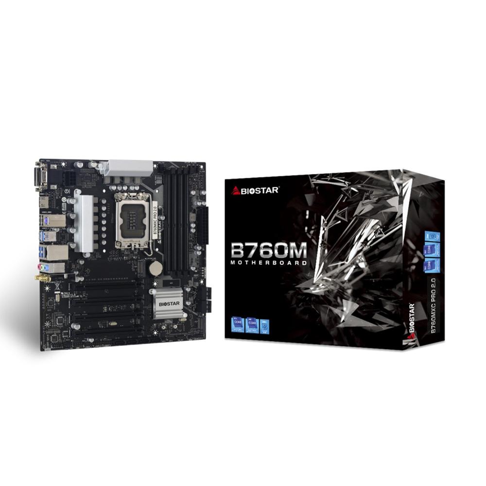 Placa Base Biostar B760MXC PRO Micro ATX - LGA 1700, 4xDDR4, 8xSATA III