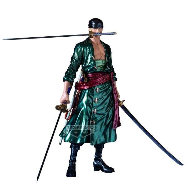 Figura Banpresto One Piece Premium Roronoa Zoro [The Metallic] - 30 cm de Colección