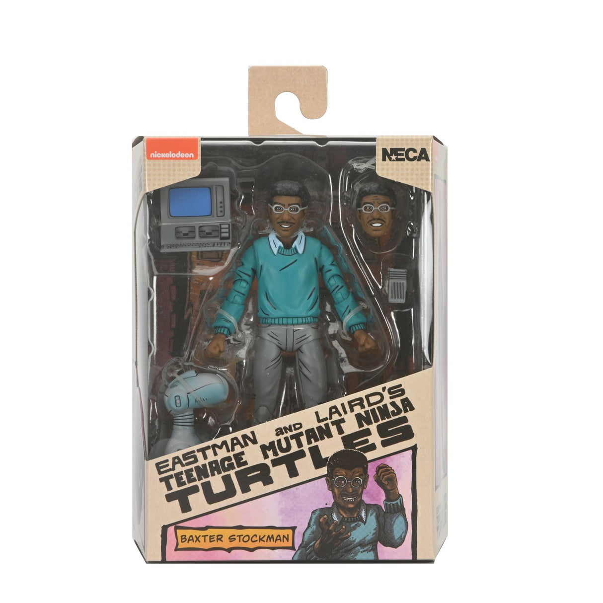 Figura Baxter Stockman Scale Action 18 cm - TMNT Mirage Comics de NECA