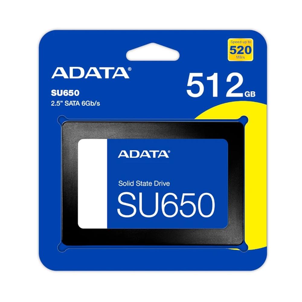 Disco duro interno sólido SSD ADATA Ultimate SU650 512GB 2.5 pulgadas SATA III