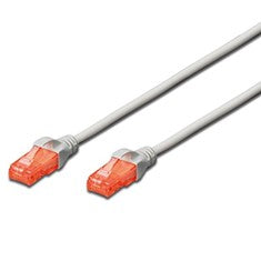 Cable de red Ewent UTP Cat6 3m RJ45 Gris