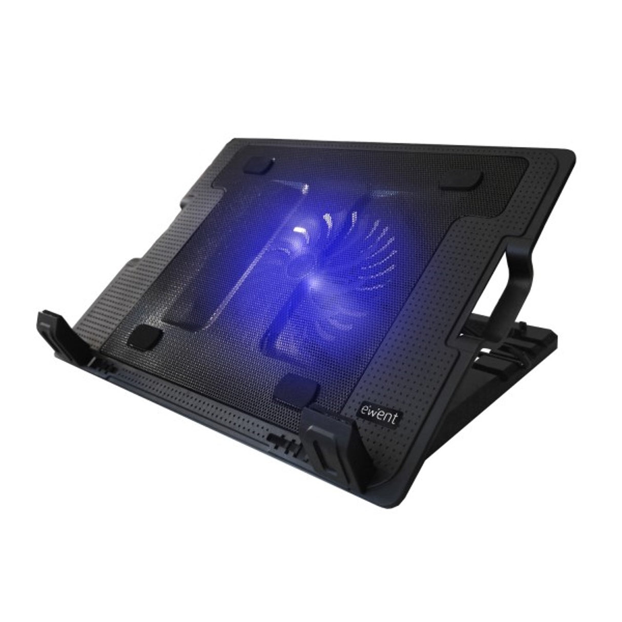 Soporte de Refrigeración para Portátil Ewent EW1258 con Ventilador Silencioso y Ajustes de Ángulo