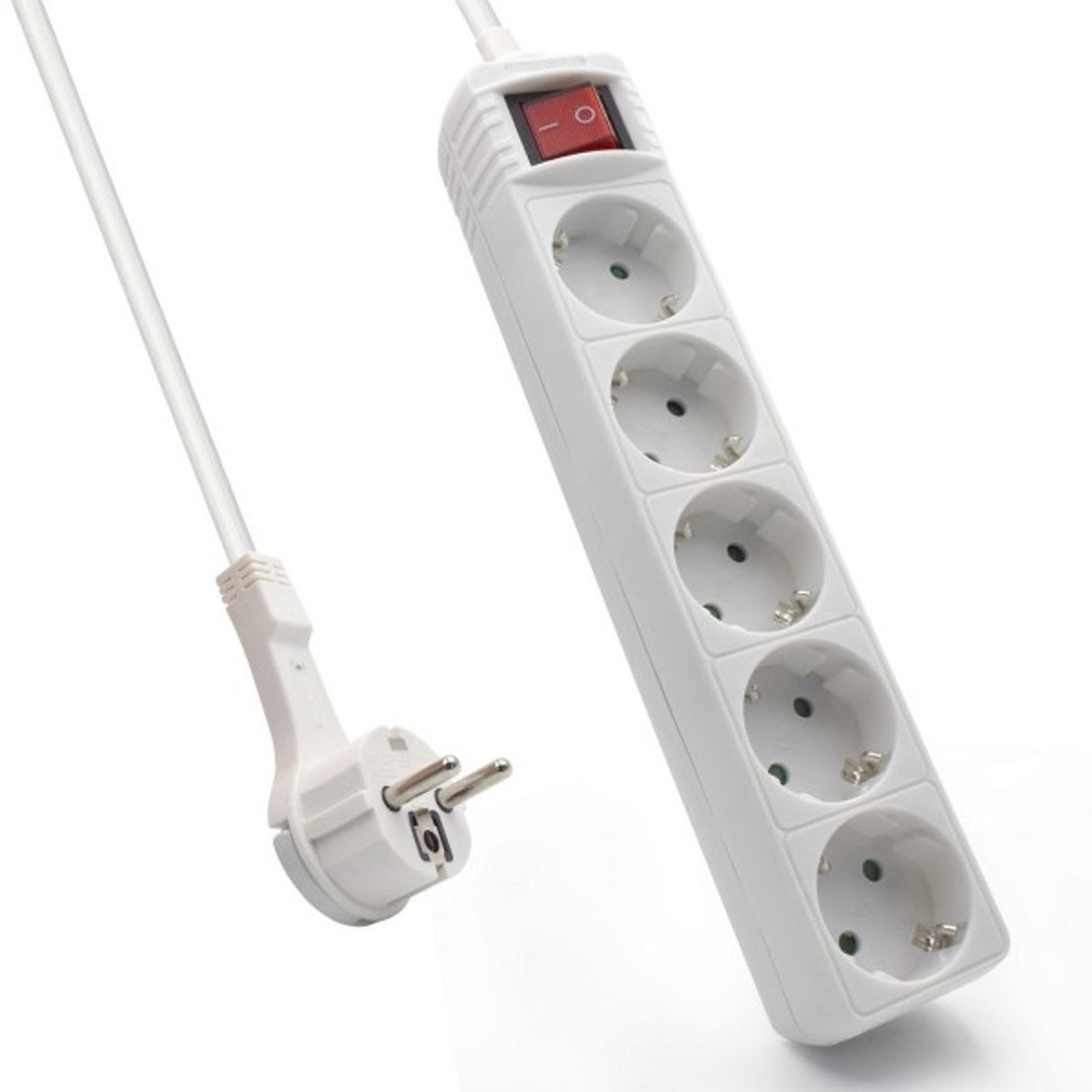 Regleta Ewent 5 Tomas Shucko con Interruptor Iluminado y Protección Infantil