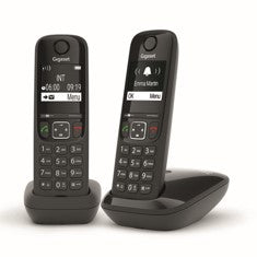 Telefono inalambrico Gigaset AS690 Duo negro