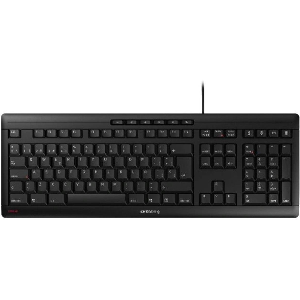 Teclado CHERRY STREAM USB Español - Durabilidad y Silencio en la Escritura