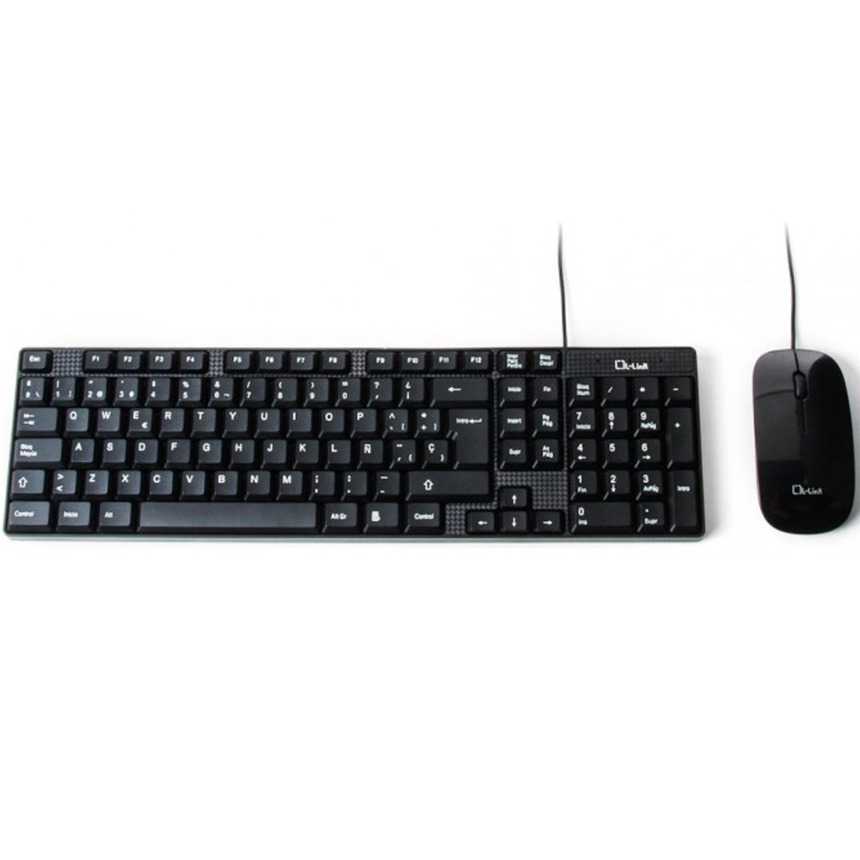 Kit Teclado y Ratón USB LL-KB-816 Combo Negro