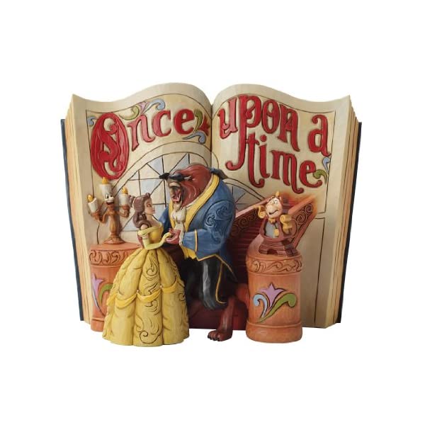 Figura ENESCO de La Bella y La Bestia – Arte en Resina Hecha y Pintada a Mano