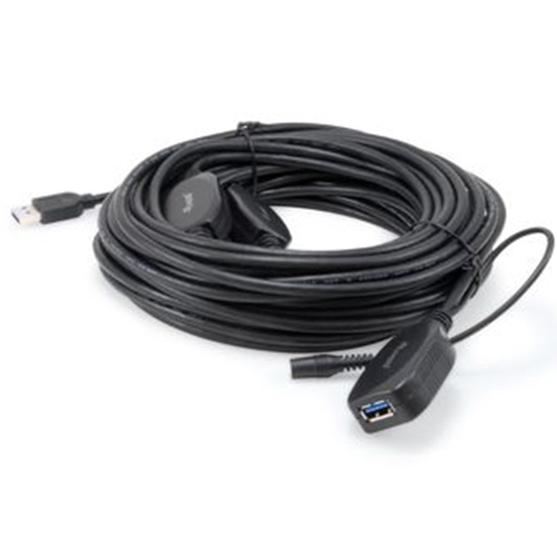 Cable Extensor USB 3.2 Gen1x1 Activo 15m Negro Tipo A Macho a Hembra