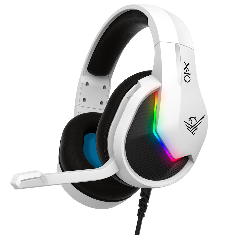 Auriculares Gaming Phoenix X-IO Blancos Multiplataforma con Micrófono Retráctil