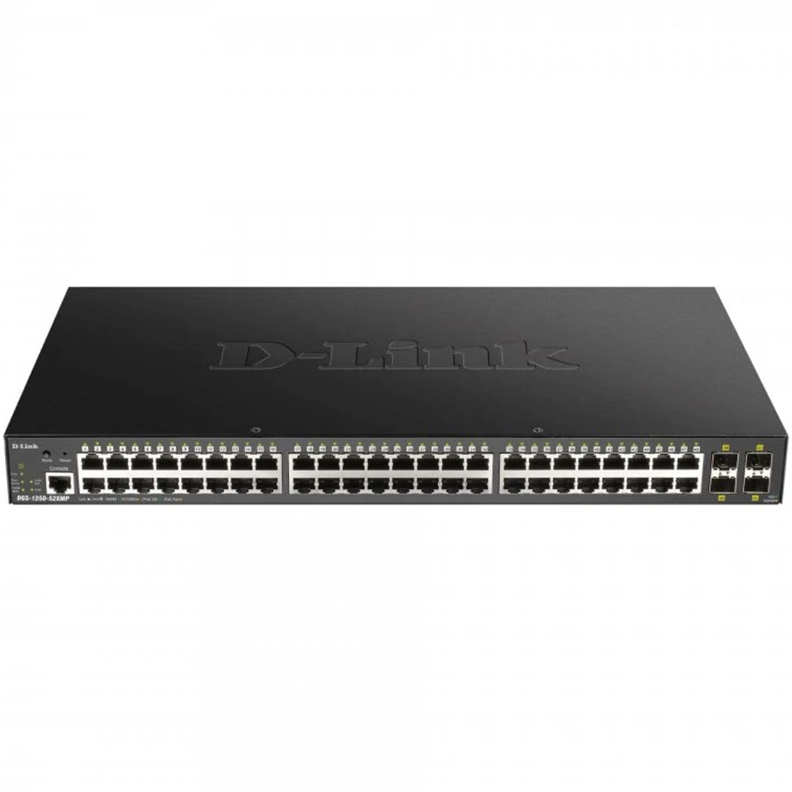 Conmutador D-Link DGS-1250-52XMP de 52 Puertos Gestionables con PoE y 10G SFP