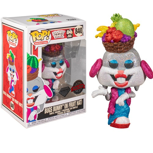 Bugs Bunny con Sombrero de Frutas Glitter Efecto Diamante - Edición Especial Funko Pop 51731